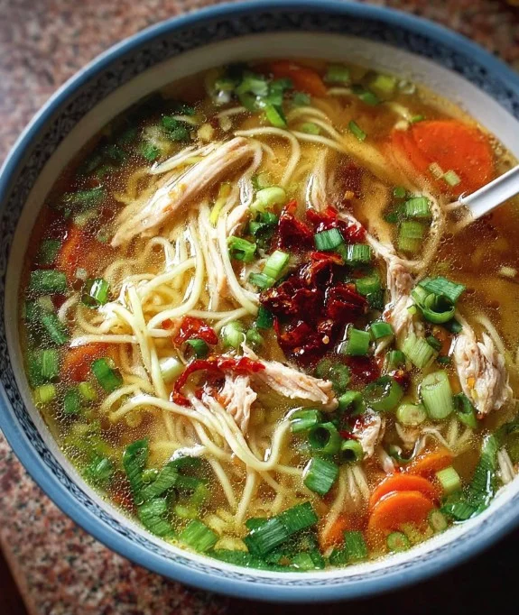 Aromatic Ginger Garlic Chicken Noodle Soup – Alrightwithme