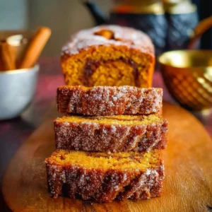 Mini pumpkin bread with cinnamon swirl on a plate, freshly baked and ready to enjoy.