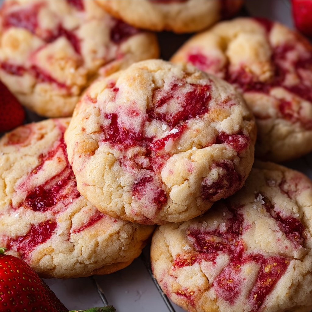 Strawberry Cheesecake Cookies