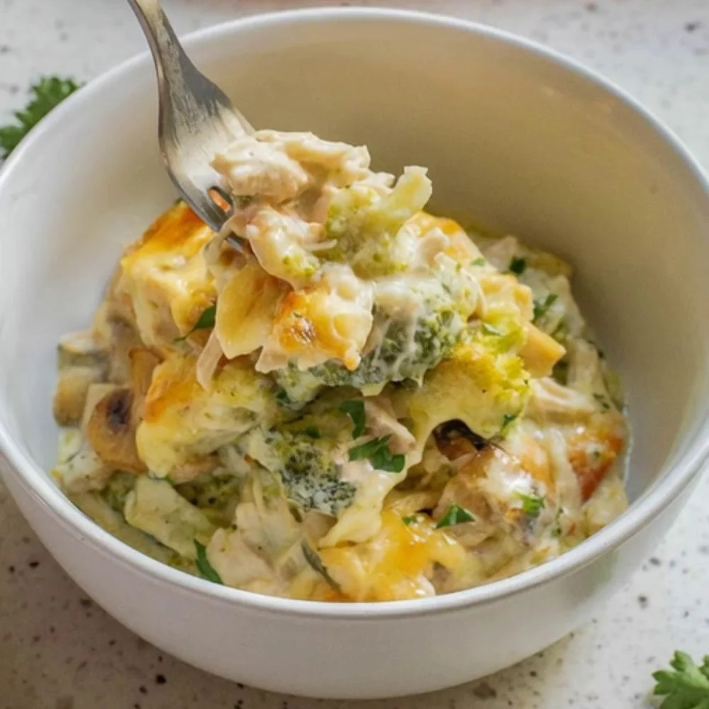 Cheesy Turkey and Broccoli Casserole