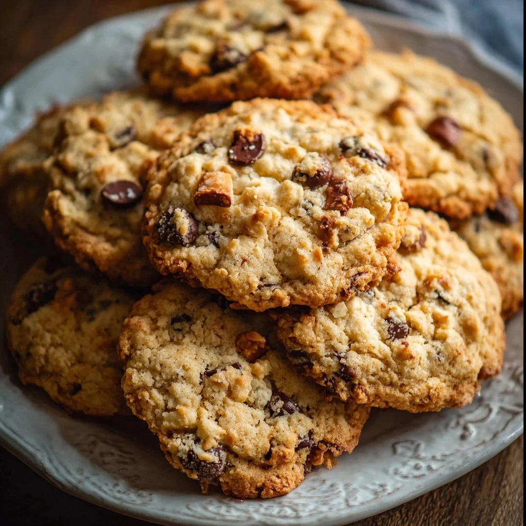 Delicious Cowboy Cookies inspired by Laura Bush's famous recipe.