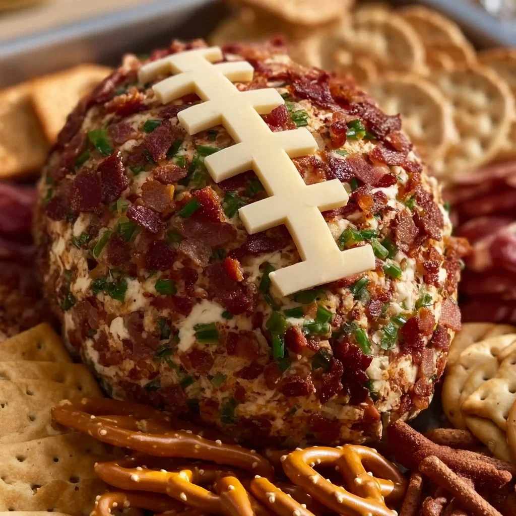 Jalapeño Popper Football Cheese Ball