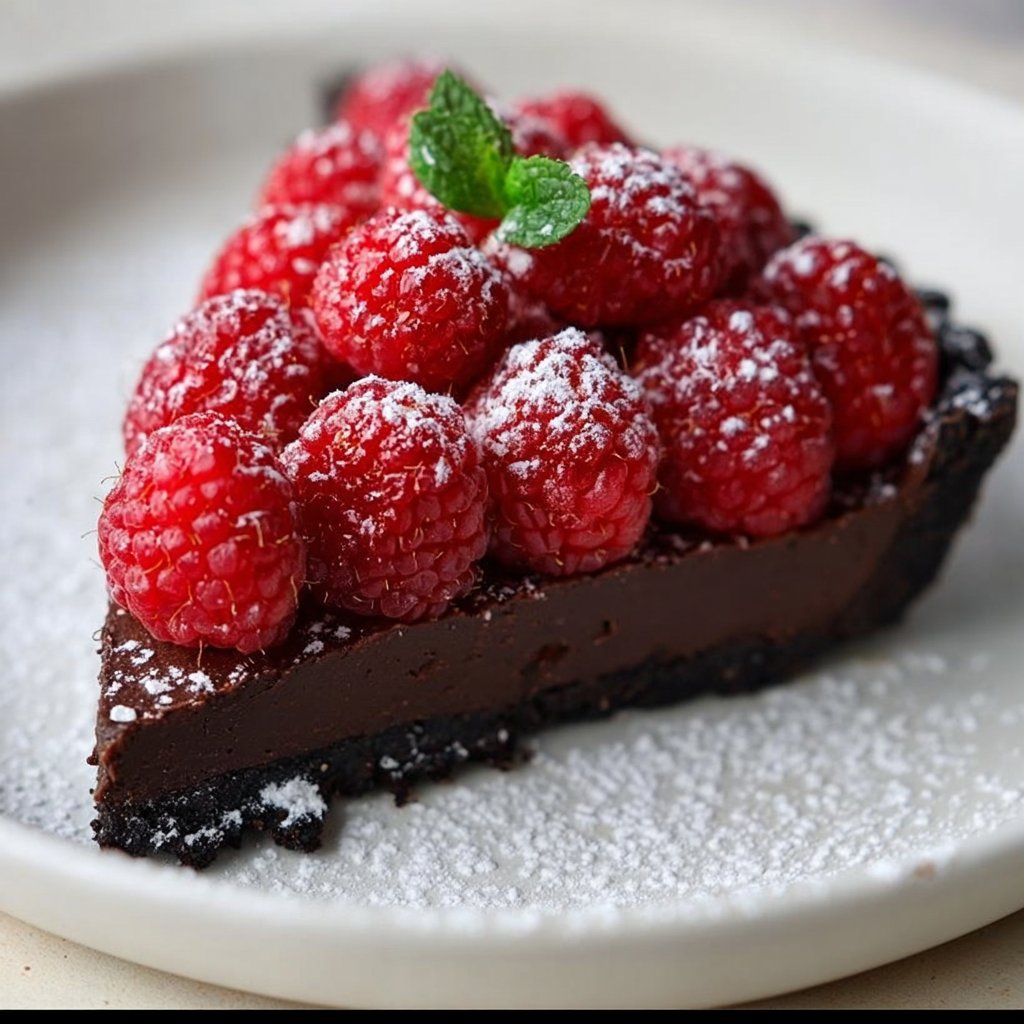 Easy Chocolate Raspberry Tart