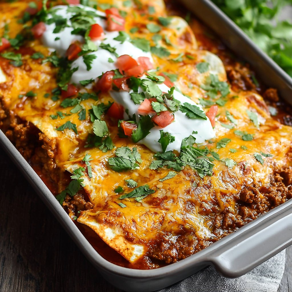 Ground Beef Enchiladas