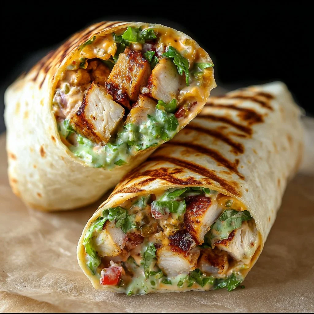 Chipotle Ranch Grilled Chicken Burrito