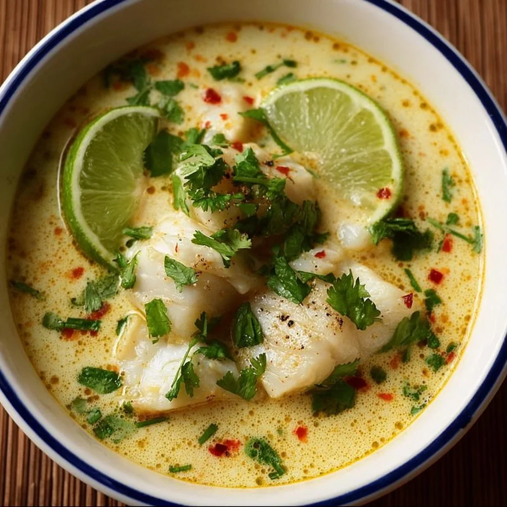 Coconut Lime Fish Soup