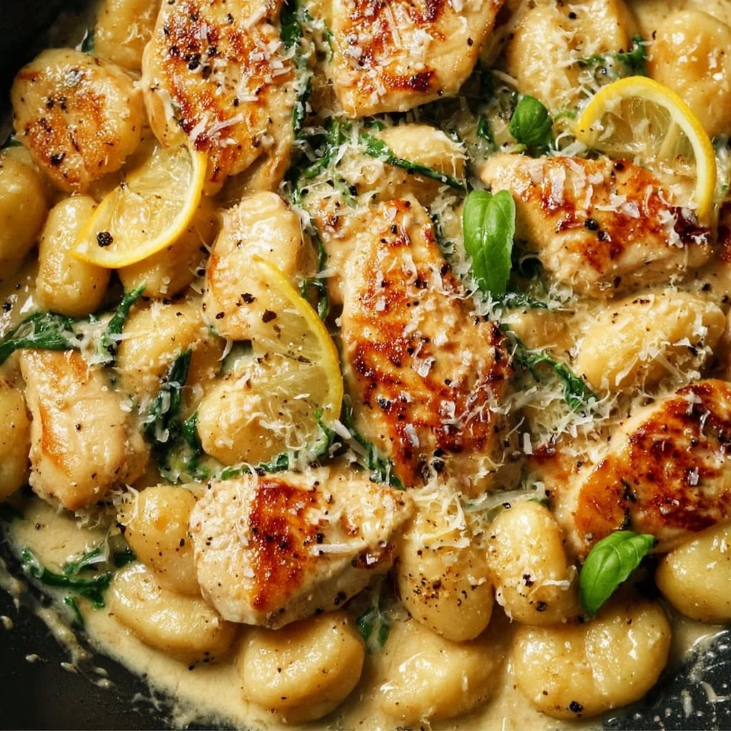 Creamy Lemon Parmesan Chicken Gnocchi