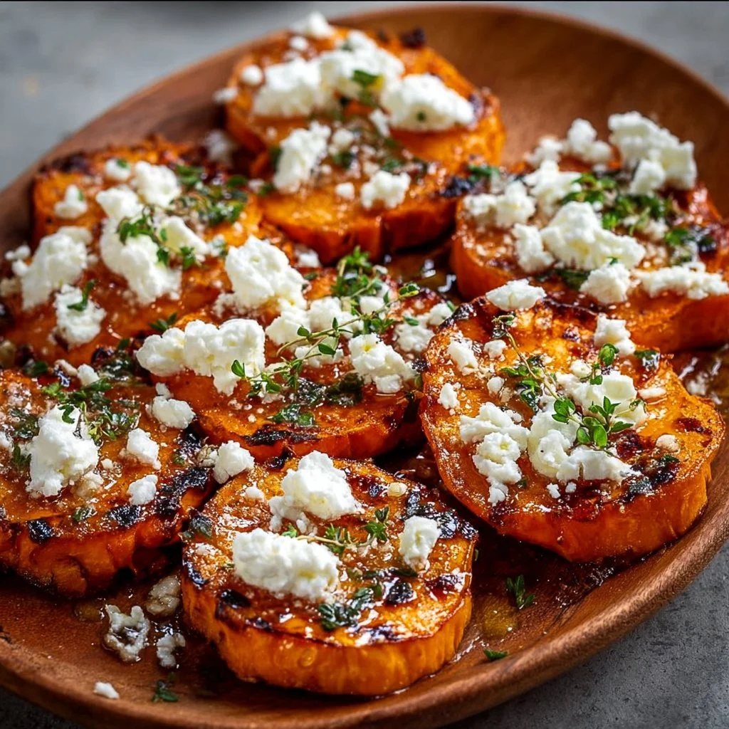 Gourmet Honey Feta Sweet Potato Rounds