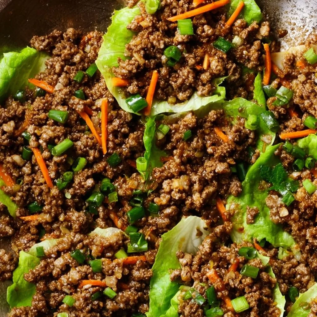 Ground Beef Lettuce Wraps