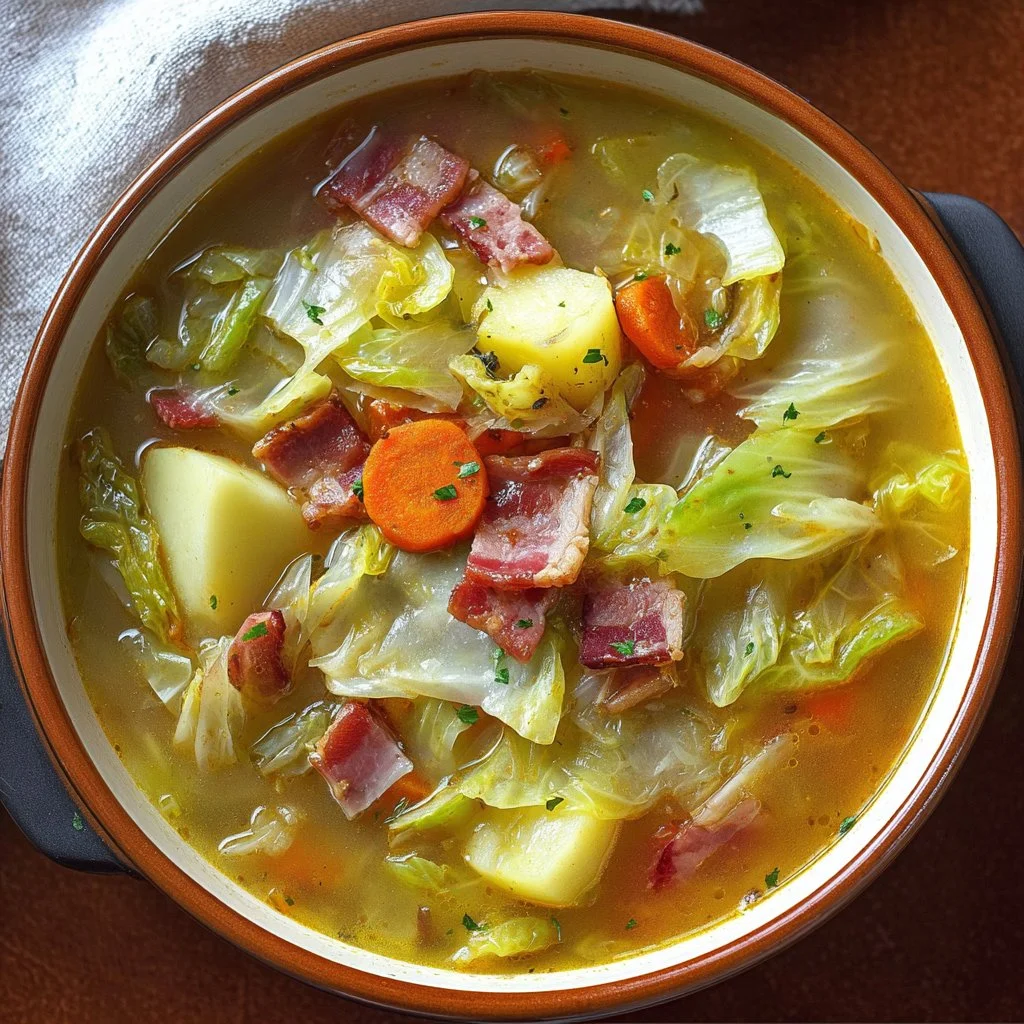 Irish Bacon, Cabbage, and Potato Soup