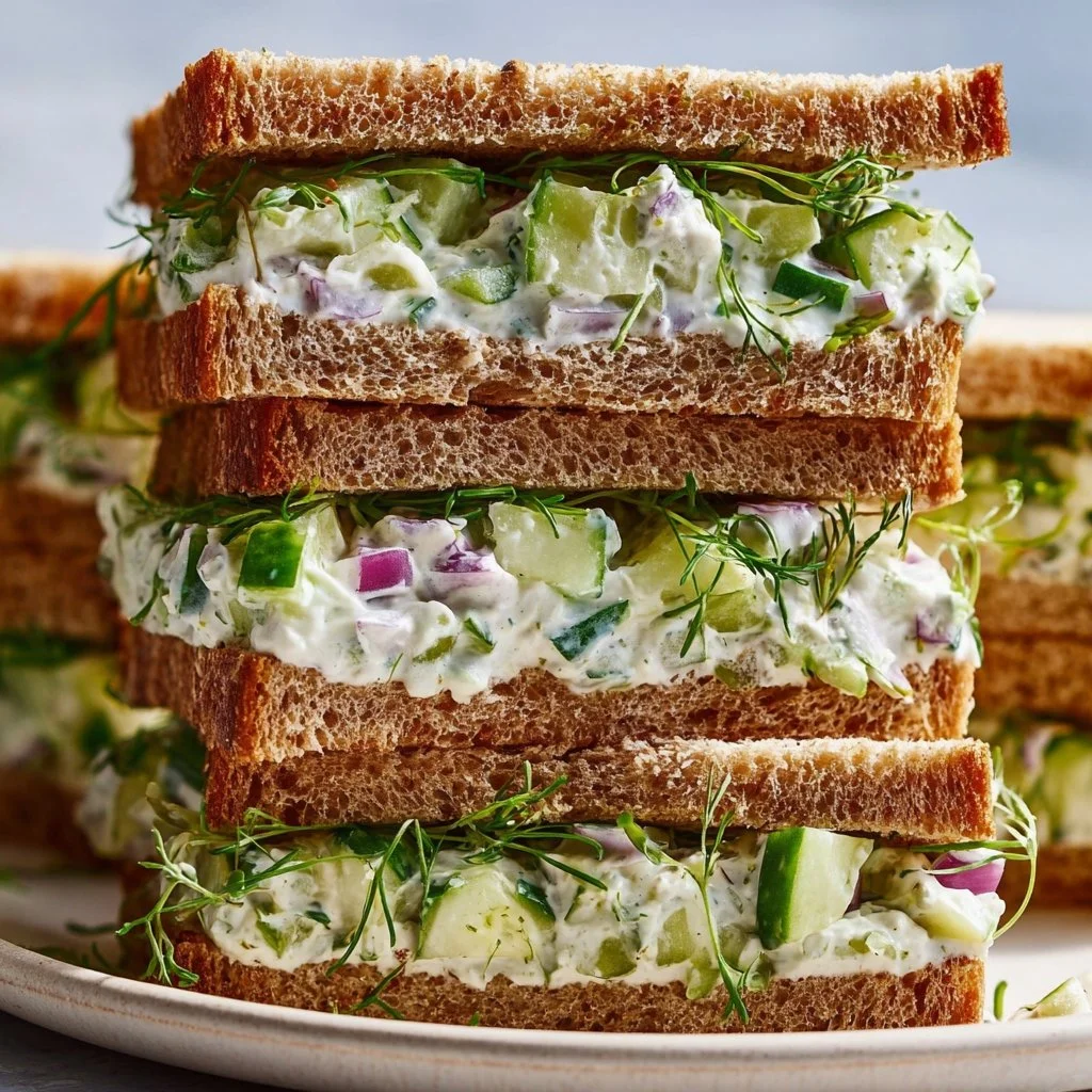Quick Cucumber Salad Sandwiches