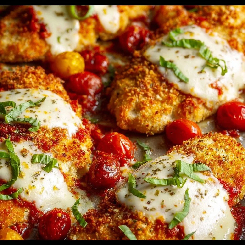 Sheet Pan Chicken Parmesan