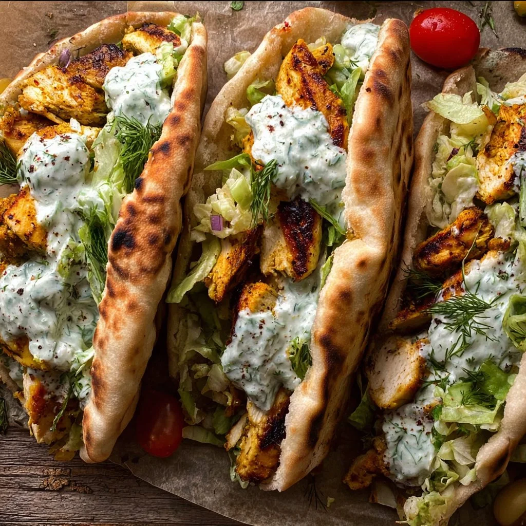 Sheet Pan Chicken Pitas with Herby Ranch