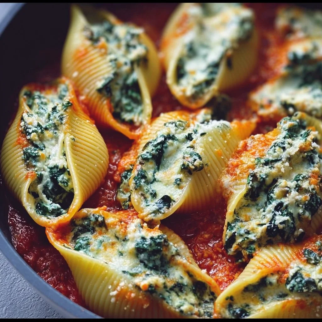 Spinach and Ricotta Stuffed Shells