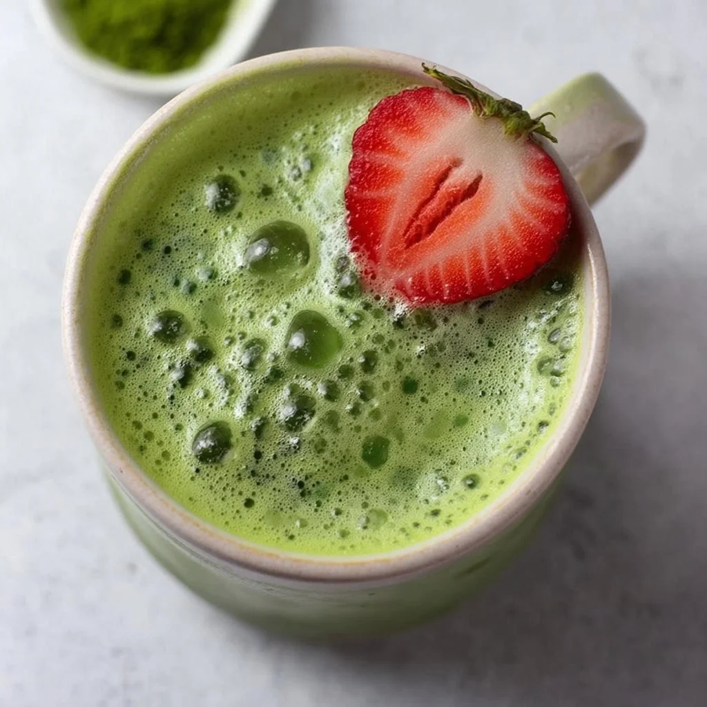 Strawberry Matcha Latte