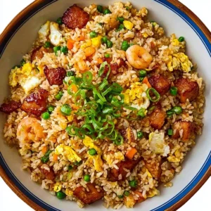 Bang Bang Fried Rice dish with vibrant ingredients and flavors.