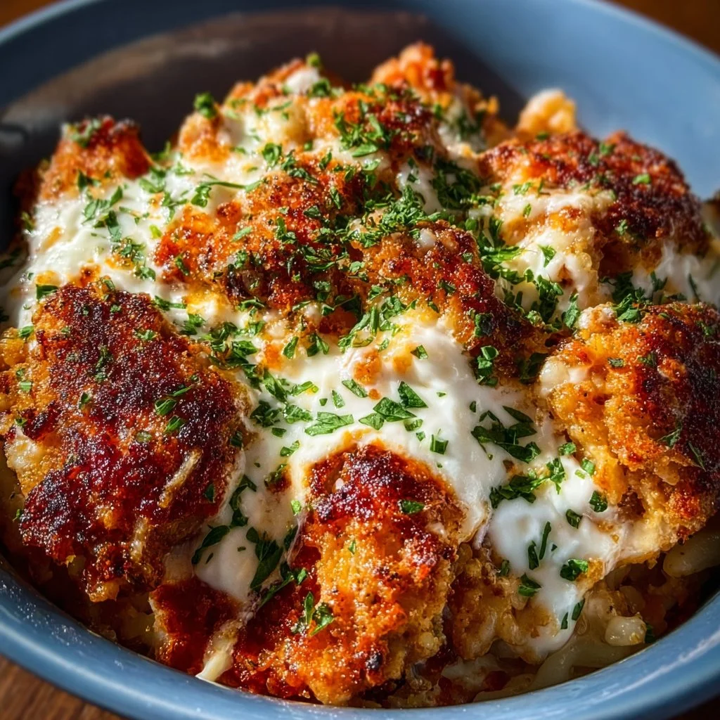 High Protein Chicken Parm Cottage Cheese Bowl to Love