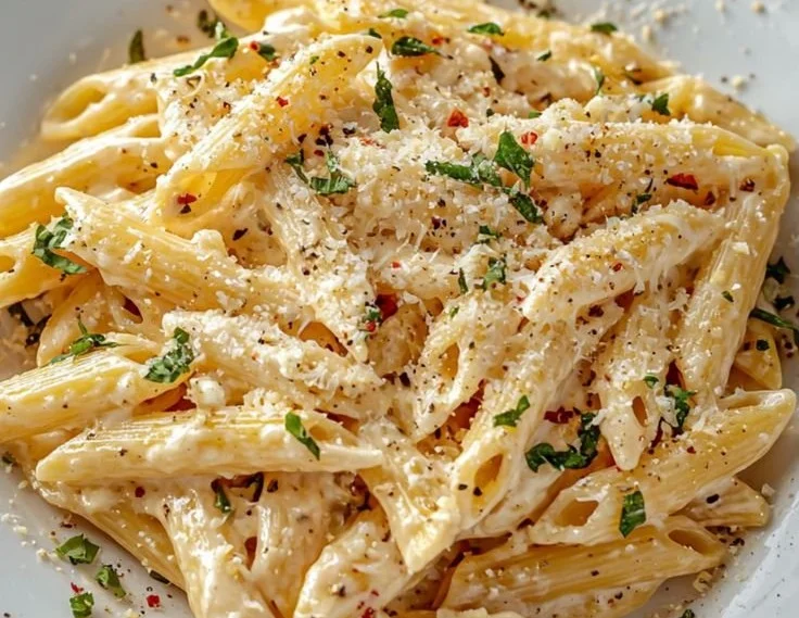 One Pot Creamy Garlic Pasta