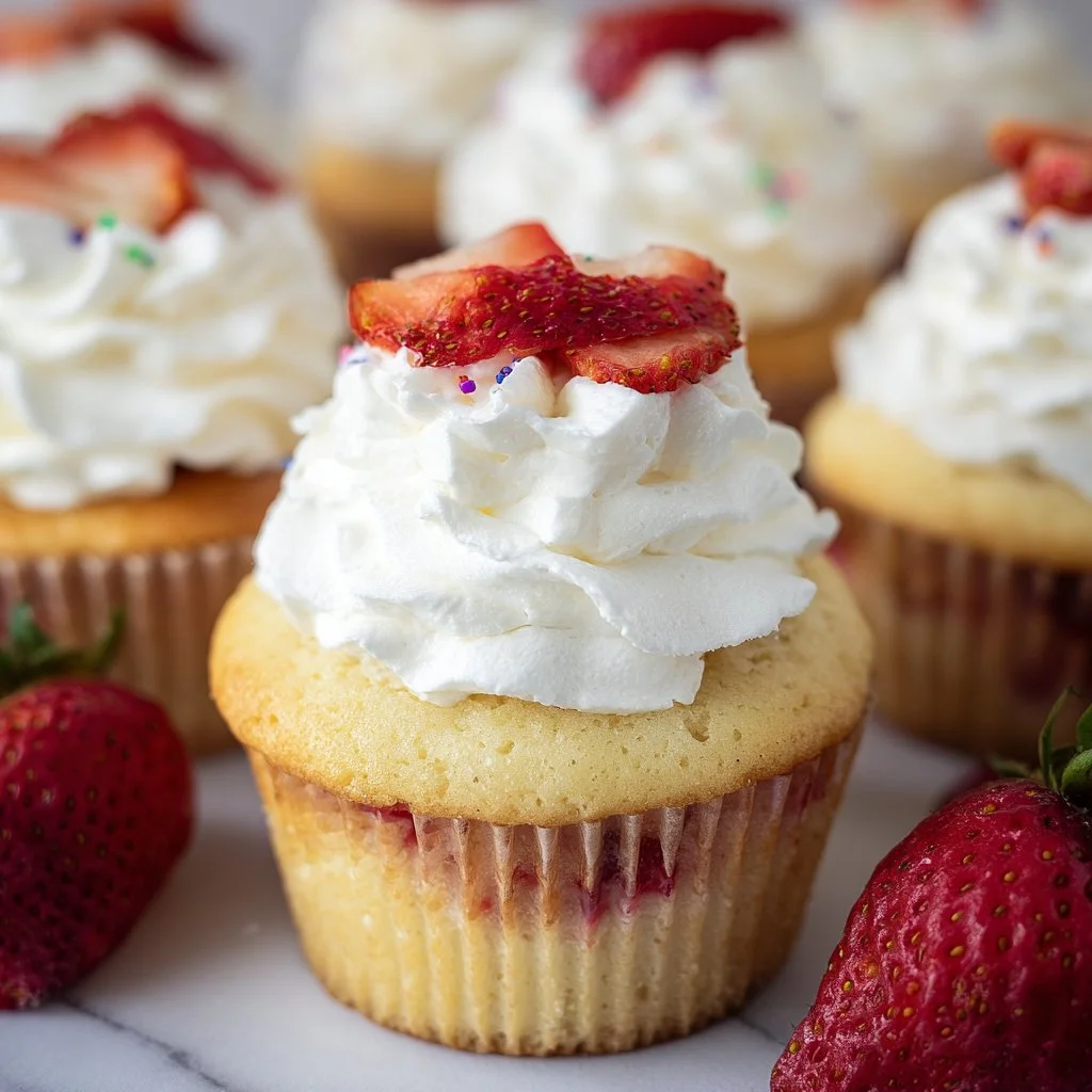 Strawberry Shortcake Cupcakes