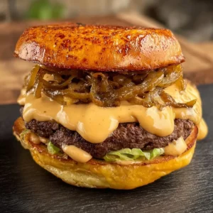 Crispy edged smash burgers served with toppings and fries