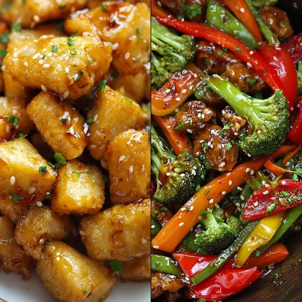Delicious easy Chinese stir-fry with fresh vegetables and chicken