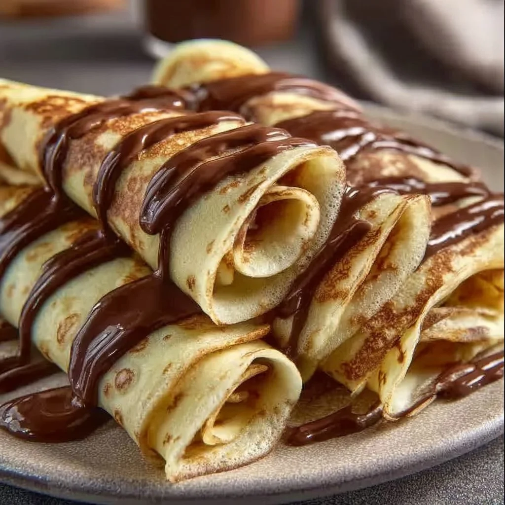 Stack of fluffy basic pancakes served with syrup and berries
