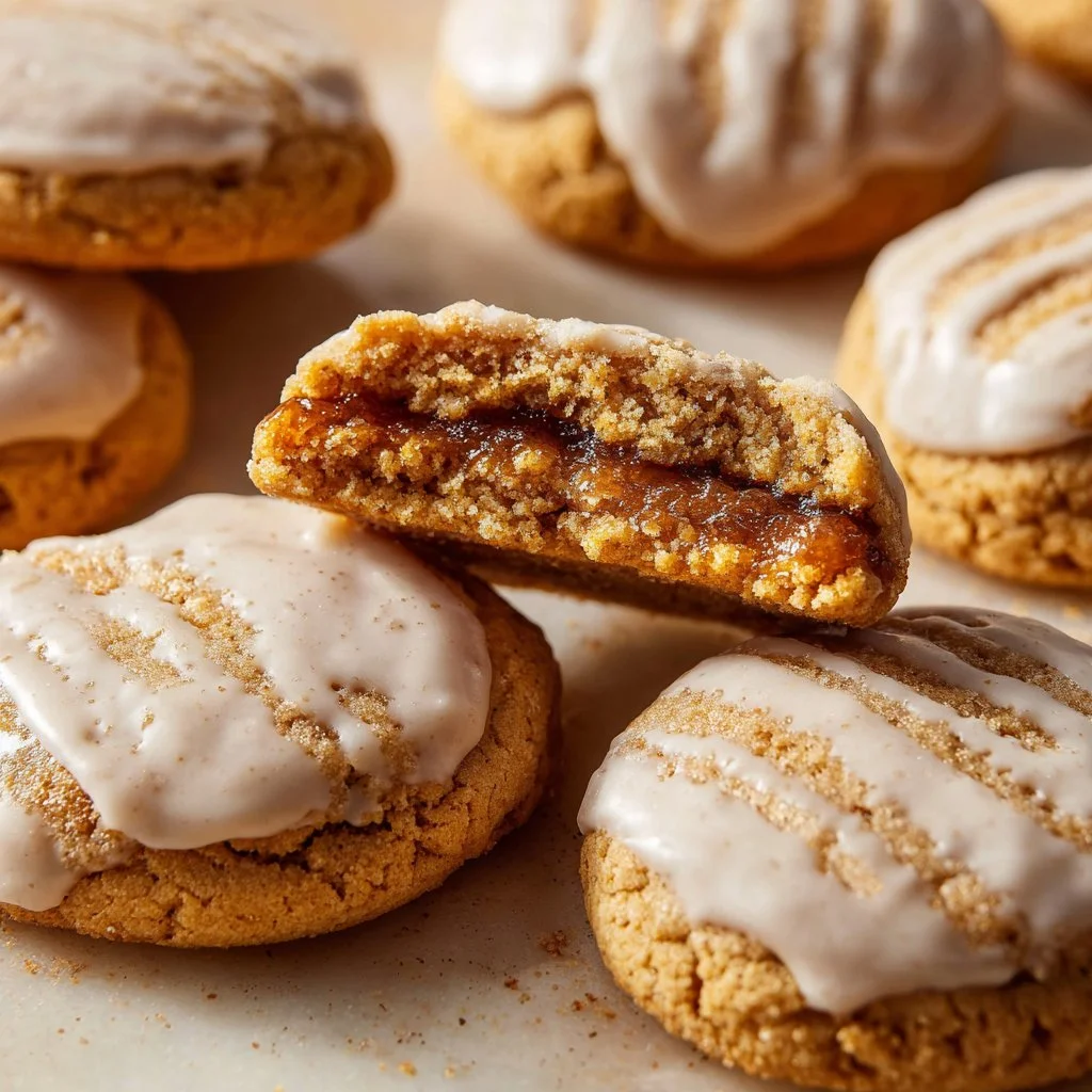 Delicious homemade Brown Sugar Pop Tart Cookies on a plate